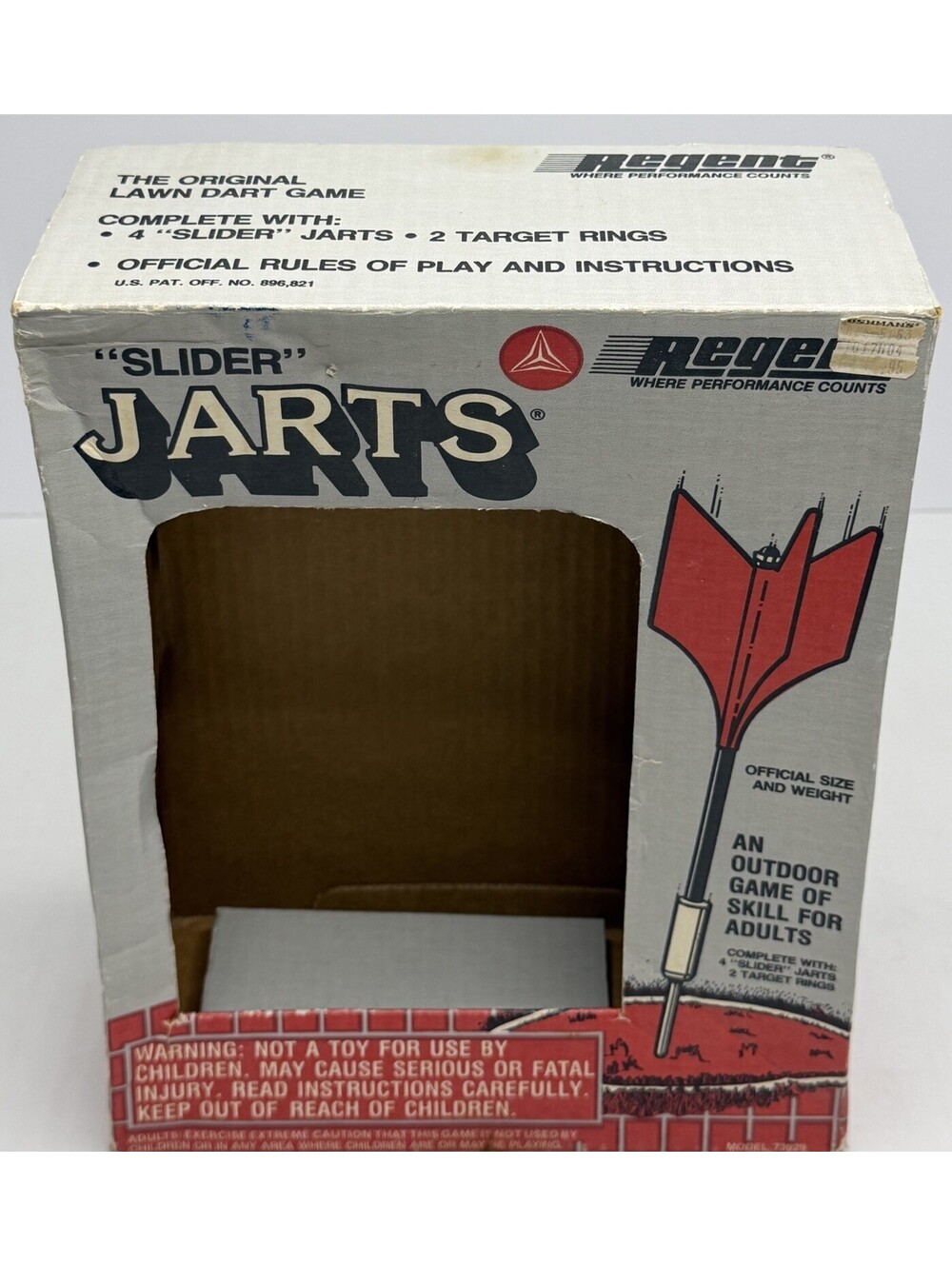 Vintage Slider J @ R T S EMPTY BOX ONLY Ebay Compliant Lawn Game READ!! SHL
